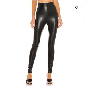 Perfect Control Faux Leather Legging in Black